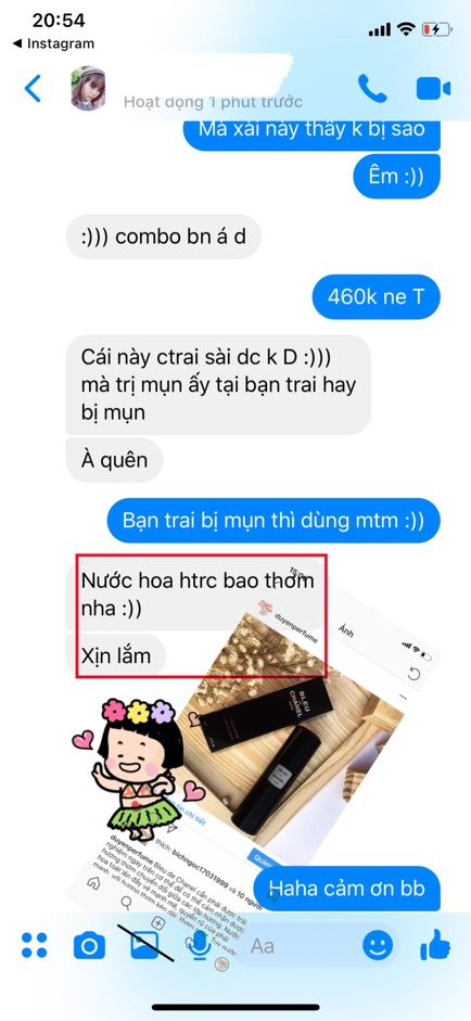 Nước Hoa mini 20ml CHANEL BLEU (Nam)