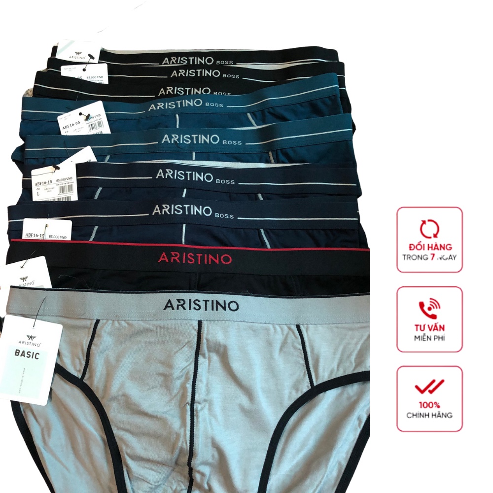 Combo 4 Sịp tam giác ARISTINO ❤️FREESHIP❤️ Quần Sịp Nam kháng khuẩn cao cấp, Chính hãng full tem mác