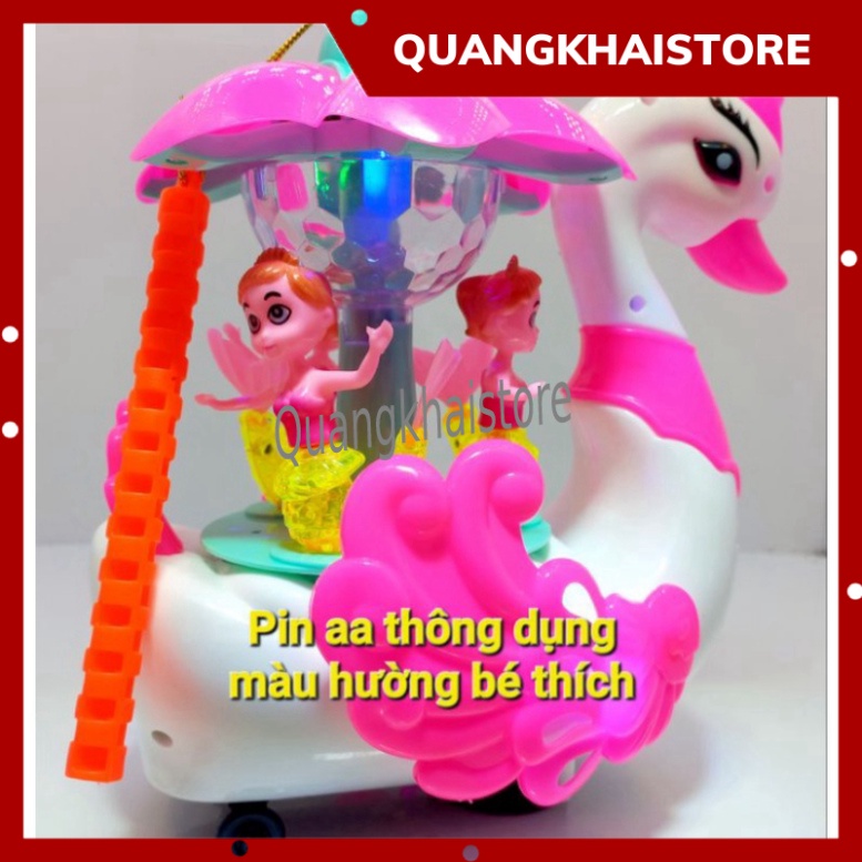 Đèn lồng trung thu cho bé thiên nga dạo phố cùng các nàng tiên cá đồ chơi trung thu phát sáng