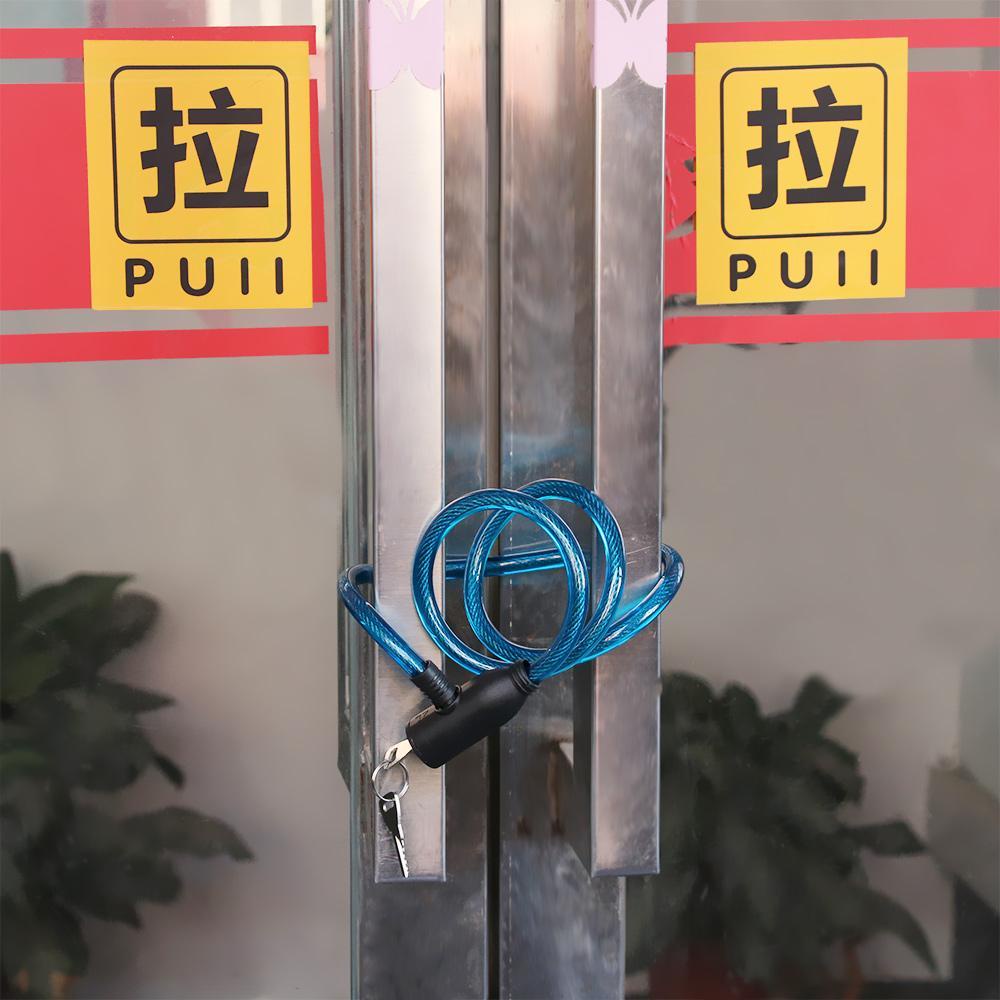Dây Khóa Xe Đạp Bằng Thép Chống Trộm Kèm 2 Chìa Khóa Tiện Dụng