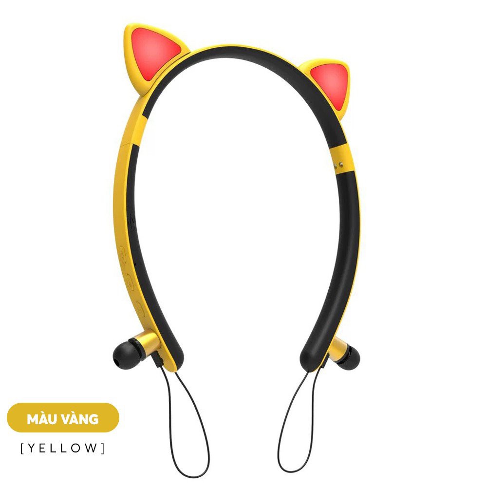 Tai Nghe Bluetooth Growntech ZW-29 TWS Blutooth Không Dây Tai Mèo Phát Sáng Led