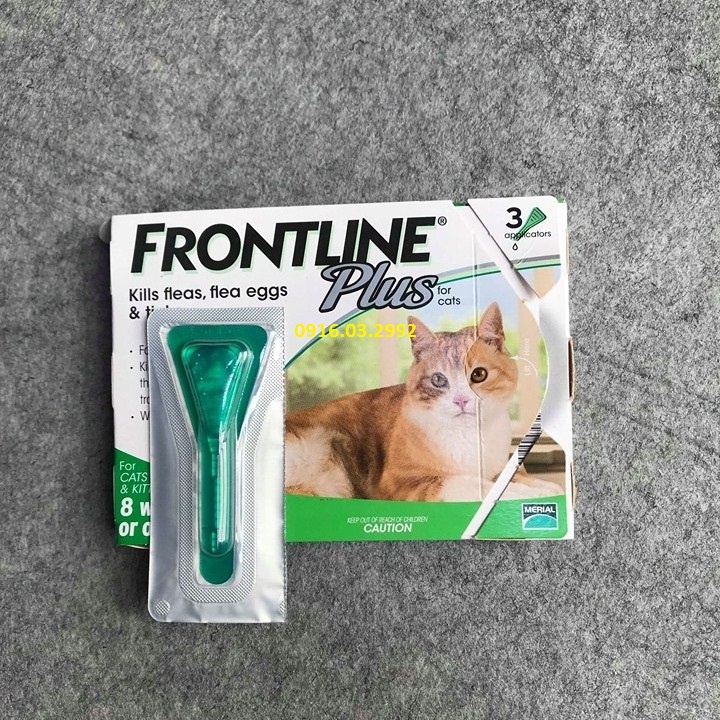Nhỏ gáy trị ve rận cho mèo FrontLine