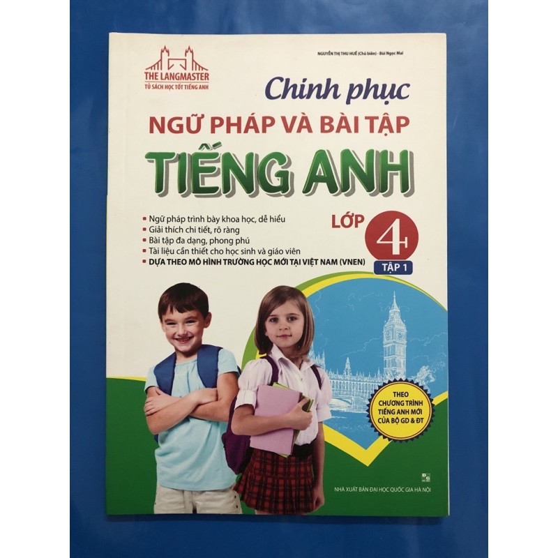 Sách - Chinh phục ngữ pháp và bài tập Tiếng Anh lớp 4 (Combo 2 tập)