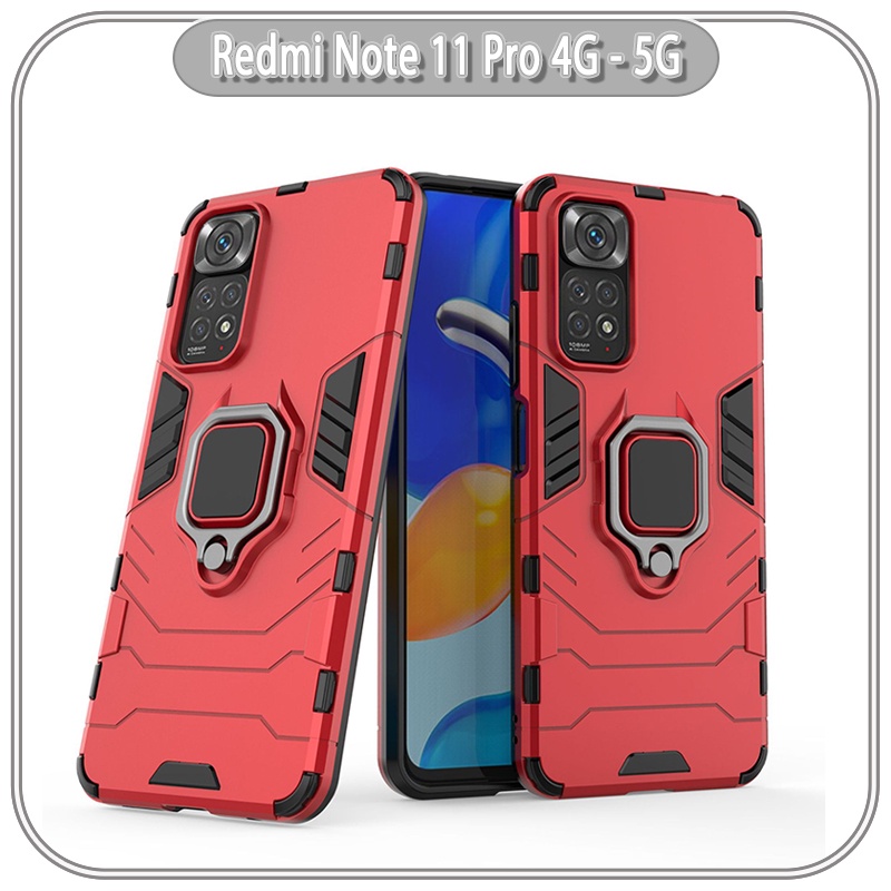 Ốp lưng cho Xiaomi Redmi Note 11 Pro 4G - 5G - Redmi Note 12 Pro 4G iRON MAN IRING Nhựa PC cứng viền dẻo chống sốc