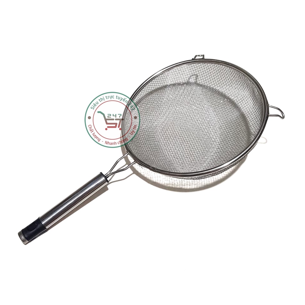 Vợt inox rây bột inox nhiều kích thước bền đẹp sáng bóng