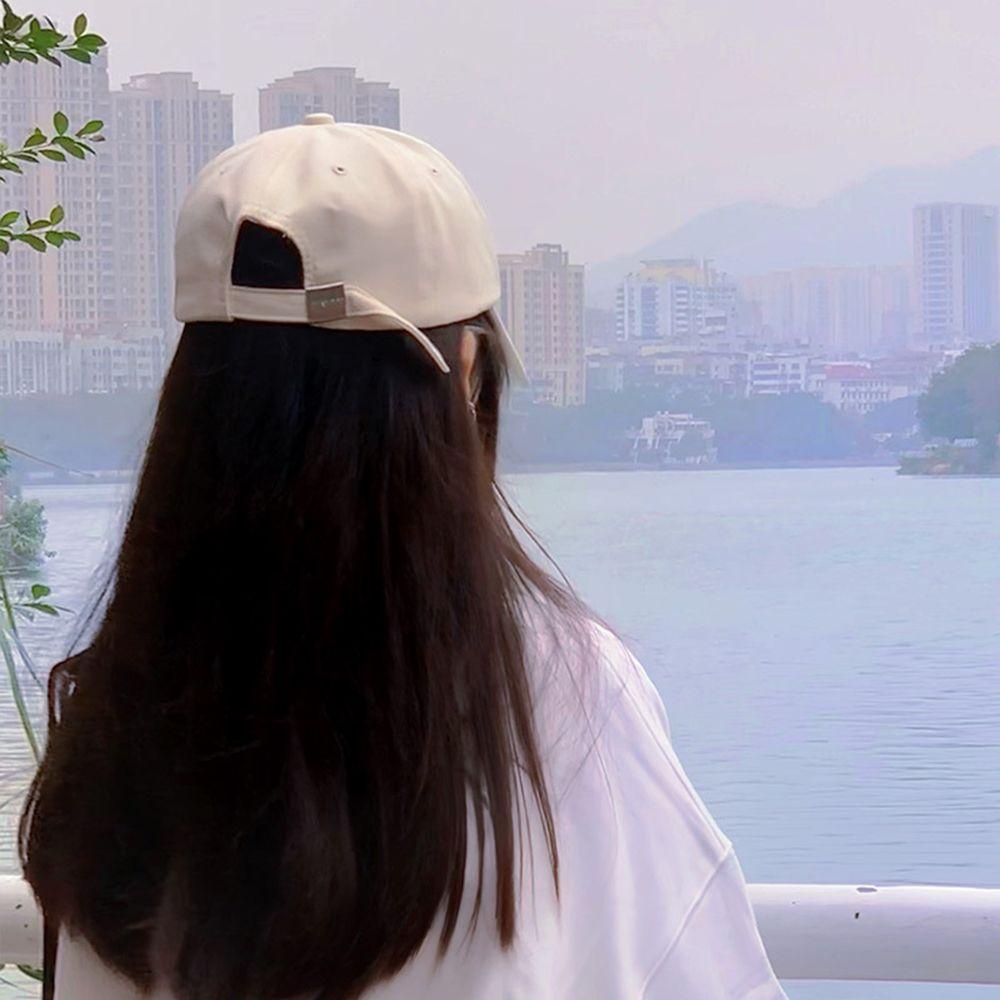 TWINKLE Mũ Lưỡi Trai Cotton Thêu Chữ Phong Cách Hiphop