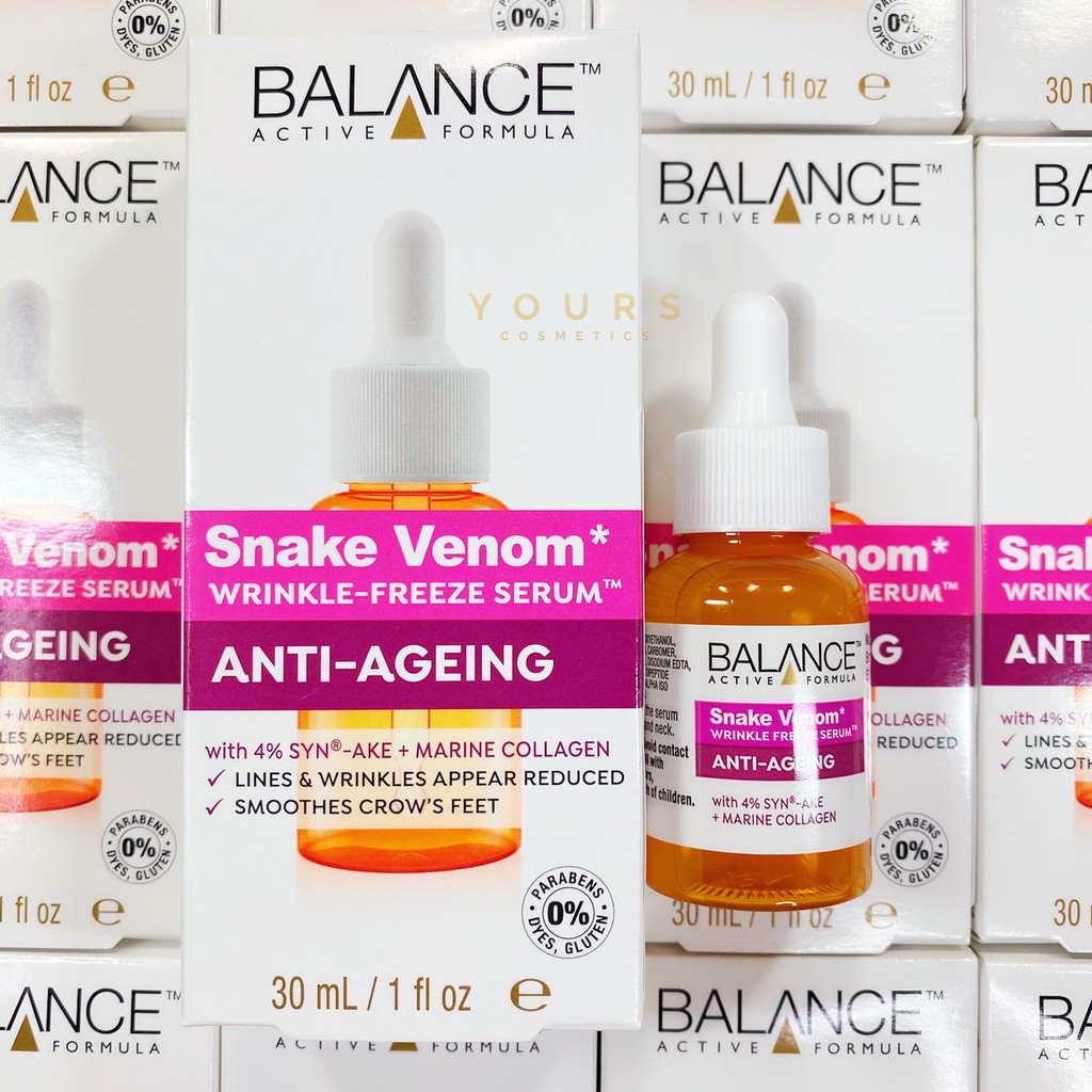 [Đại Lý Chính Thức] Serum Chống Lão Hóa và Ngăn Ngừa Nếp Nhăn Tinh Chất Nọc Rắn - Serum Balance Snake Venom 30ml