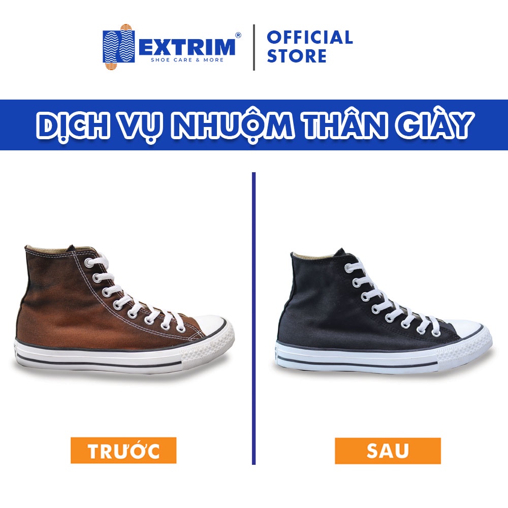 HCM [E-voucher] - Trọn Gói dịch vụ thay mặt đế Sneaker/ Thể thao/ Đá bóng/ giày Tây/ Cao gót tại EXTRIM Vệ Sinh Giày