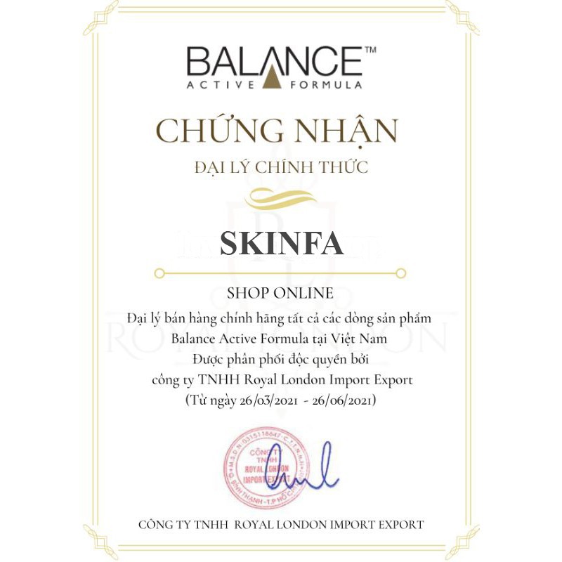 Kem Dưỡng Vùng Mắt Chống Lão Hoá Balance Gold Collagen Rejuvenating Eye 15ml - Skinfa.