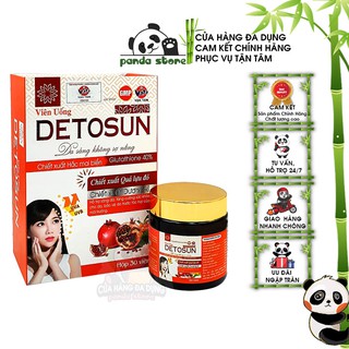 Viên uống chống nắng Detosun giúp bảo vệ da khỏi tác hại của tia UV ánh nắng làm đẹp da mờ thâm giảm sạm nám tàn nhang
