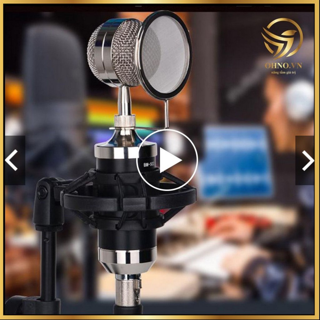 Mic Livestream Thu Âm Cao Cấp BM 901 Micro Mic Thu Âm Livestream Hát Karaoke Cho Điện Thoại Máy Tính - Điện Máy OHNO
