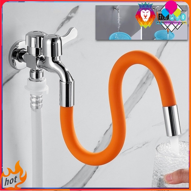 Ống nối dài vòi nước linh hoạt nối vòi bồn rửa có thể quay có thể xoay 720° theo mọi hướng bằng silicone mới 20/30/ 50cm，đầu nối dài vòi nước(dài 20-50cm)