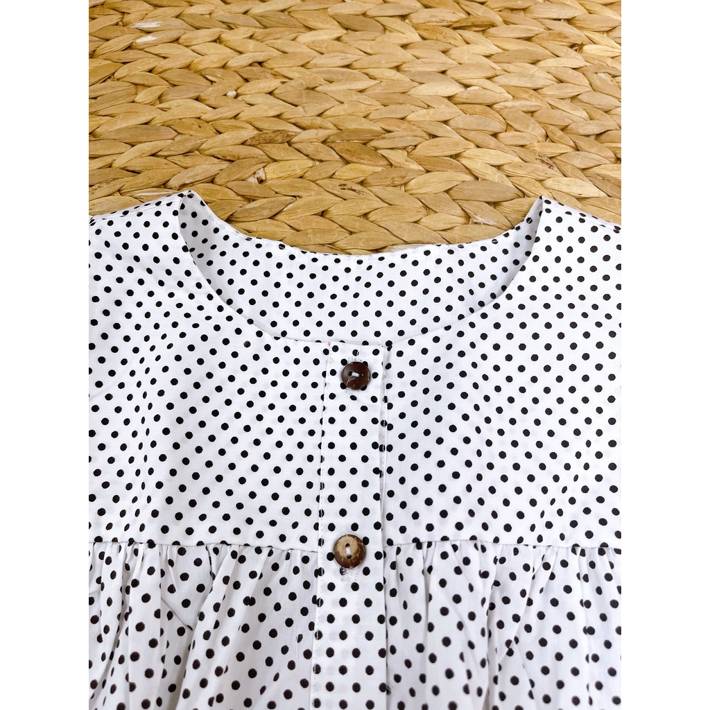 Đầm Babydoll Tay Ngắn Nhiều Màu Sắc Cho Bé Gái 9kg-46kg Sora Chan - M120,M121,M122