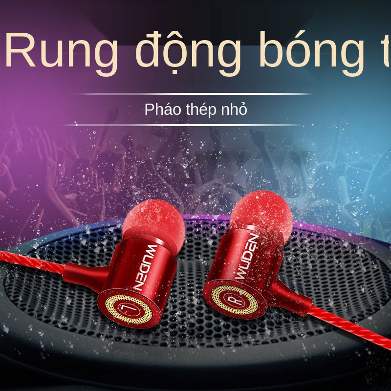 ○tai nghe chơi game cho điện thoại  năm âm sắc có dây in-ear đa năng hay và dễ thương cáp karaoke