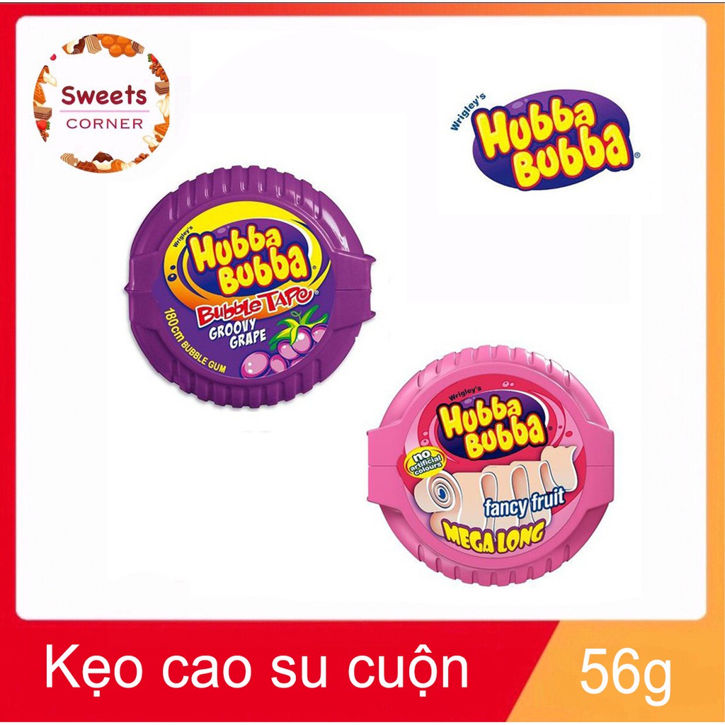 Kẹo cao su cuộn Hubba Bubba Đức 56g