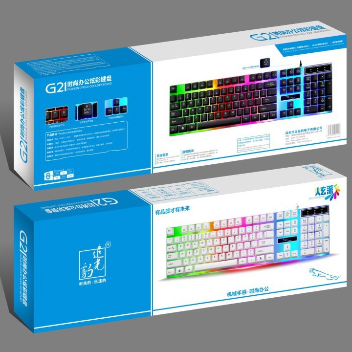 Bàn phím giả cơ dành cho game thủ NTC G21 led đa màu