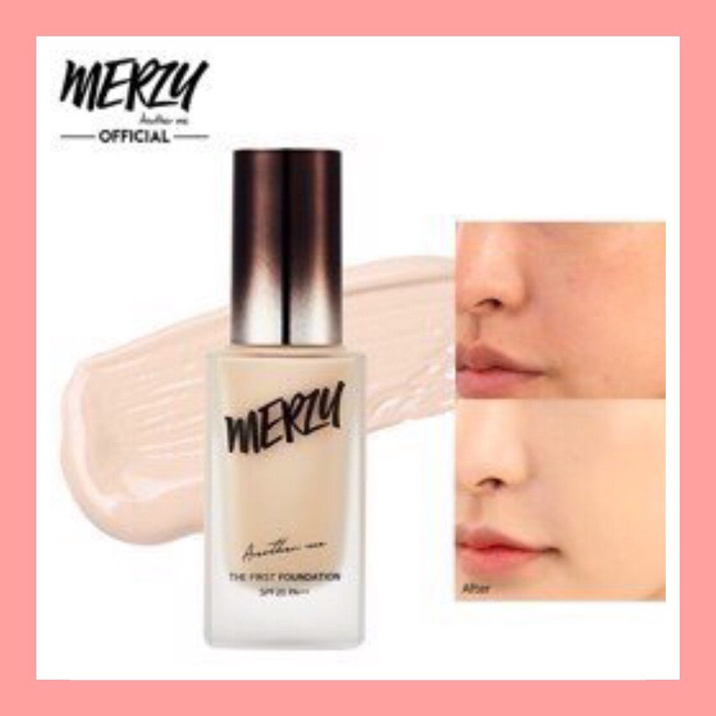 Kem Nền Che Phủ Hoàn Hảo, Giữ Lớp Nền Lâu Trôi Merzy The First Foundation 30ml