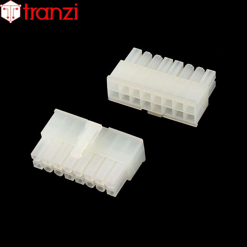 Vỏ header 4.2mm 5557 2x8P 19,8mm trắng - túi 5 cái