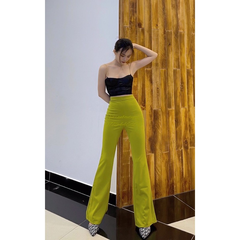 QUẦN ỐNG LOE LƯNG CAO NHIỀU MÀU, hack dáng, hot girl | BigBuy360 - bigbuy360.vn