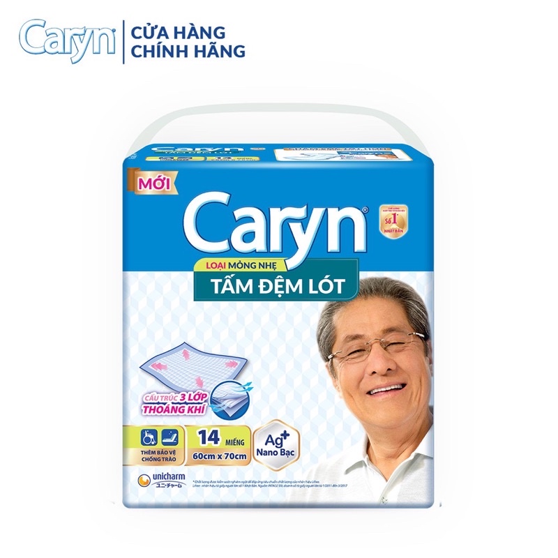 tấm đệm lót Caryn mỏng nhẹ 14 miếng- giúp thoải mái xoay trở chống trào lưng