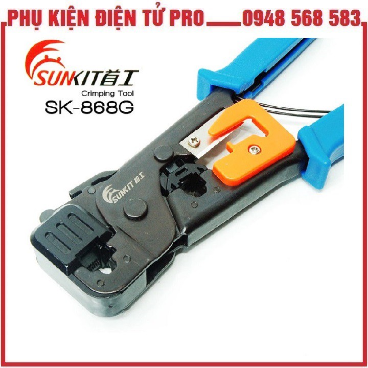 KÌM BẤM MẠNG ĐA NĂNG SUNKIT 868G (XANH)