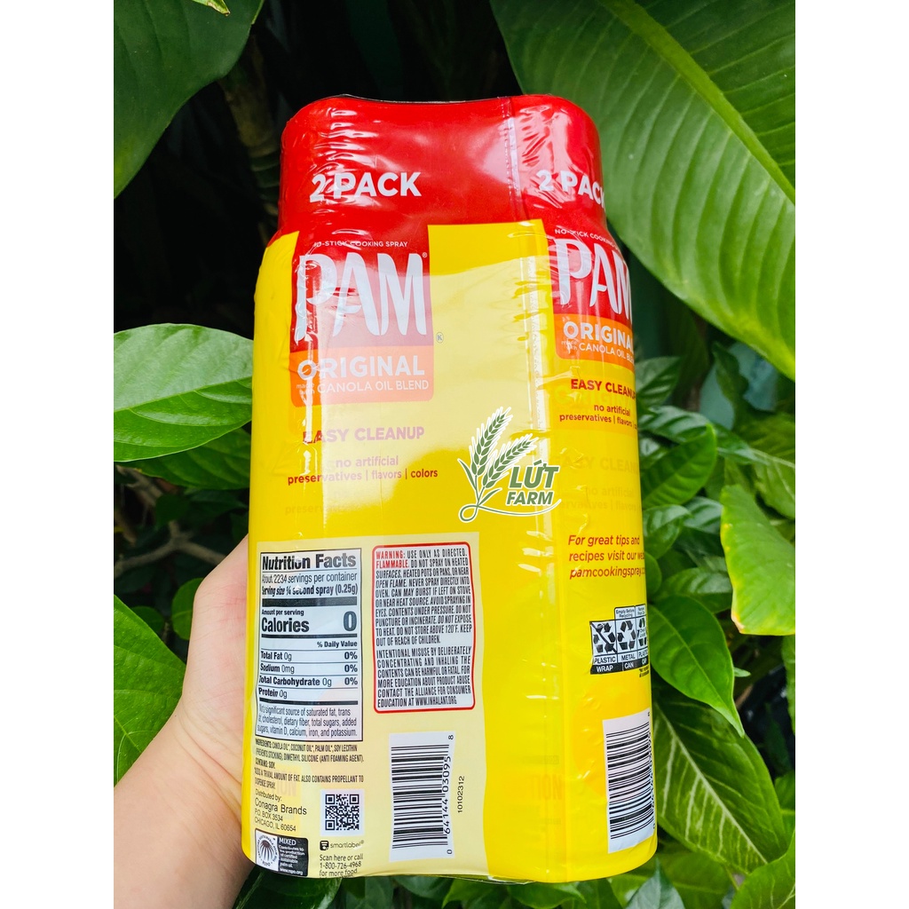 Dầu Pam ăn kiêng Lứt Farm dạng xịt - 12oz Nhập Mỹ