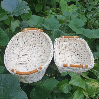 Rổ mây tay cầm đựng hoa quả, đồ ăn, đồ dùng