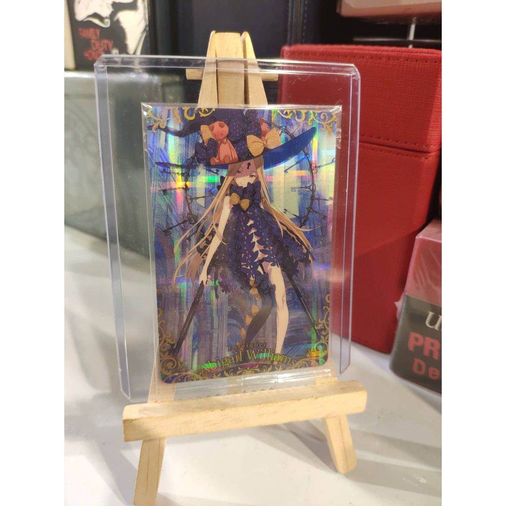 H Thẻ bài sưu tầm bánh xốp Fate Grand Order FGO Abigail Williams SR - Secret Rare - Tặng bọc bài nhựa bảo quản