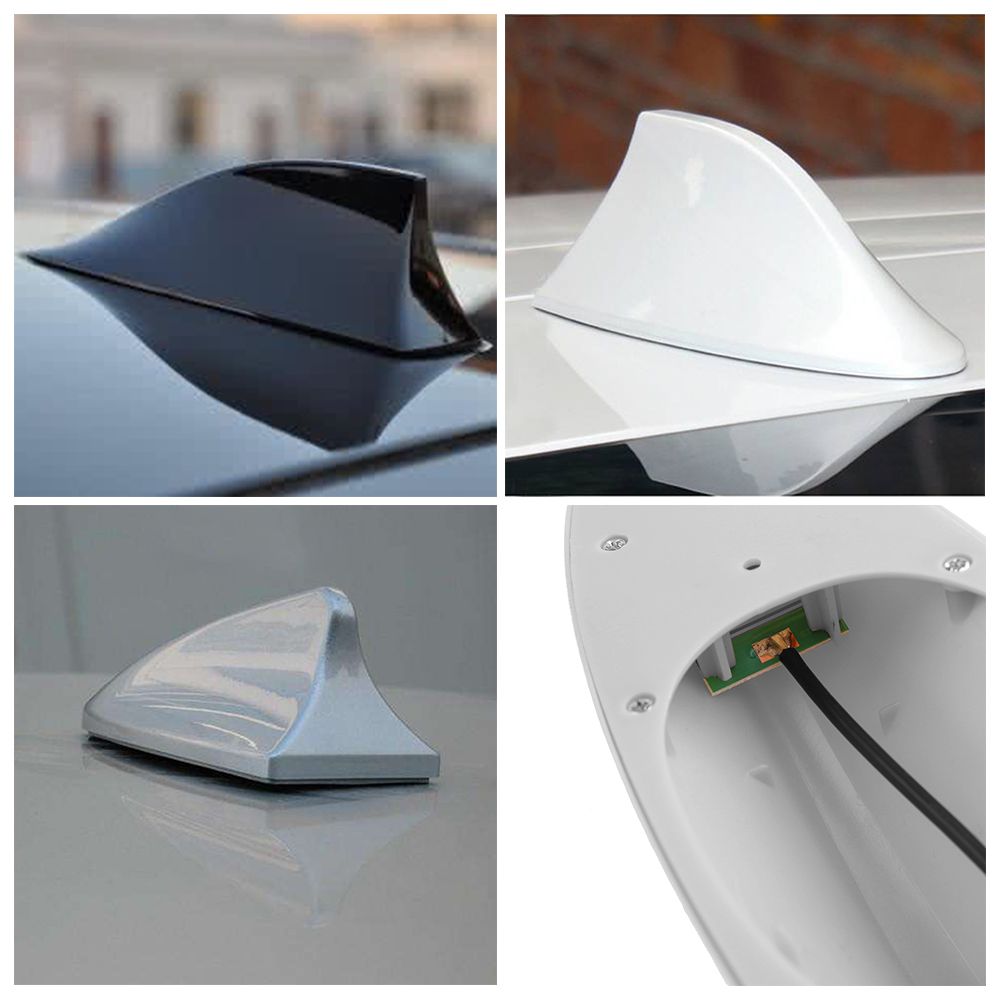 Ăng Ten Thu Sóng Radio Hình Vây Cá Mập Nhiều Màu Sắc Gắn Nóc Xe Hơi Thông Dụng