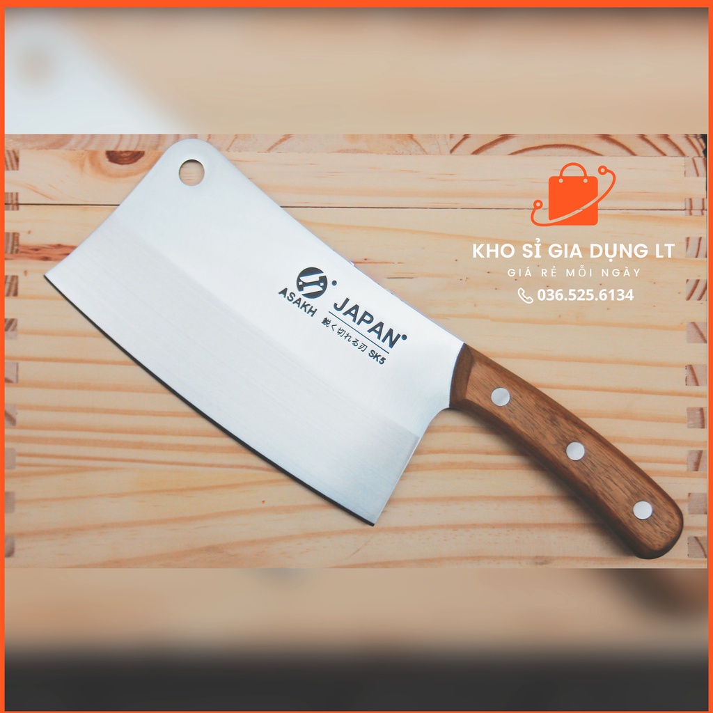 Dao chặt xương, chặt thịt gà bản lớn Asakh 918