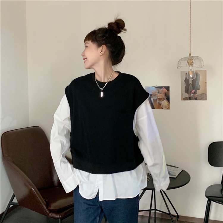 Áo len nữ dài tay cổ tròn thời trang