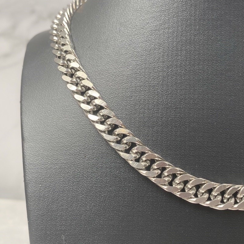 DÂY CHUYỀN THÉP TITAN mắt xích liền vát mặt