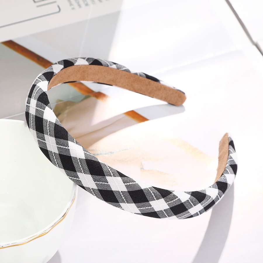 Băng đô xốp mỏng họa tiết kẻ sọc phong cách Hàn Quốc thời trang dành cho nữ dày 2cm