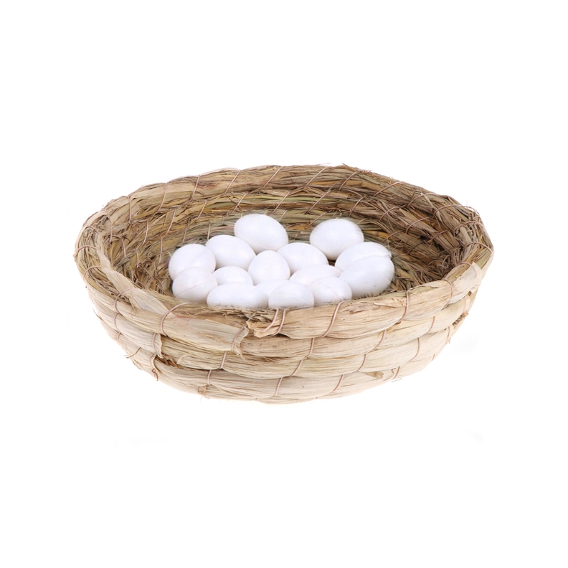 Tổ chim bồ câu làm từ sợi rơm tự nhiên thủ công không độc hại