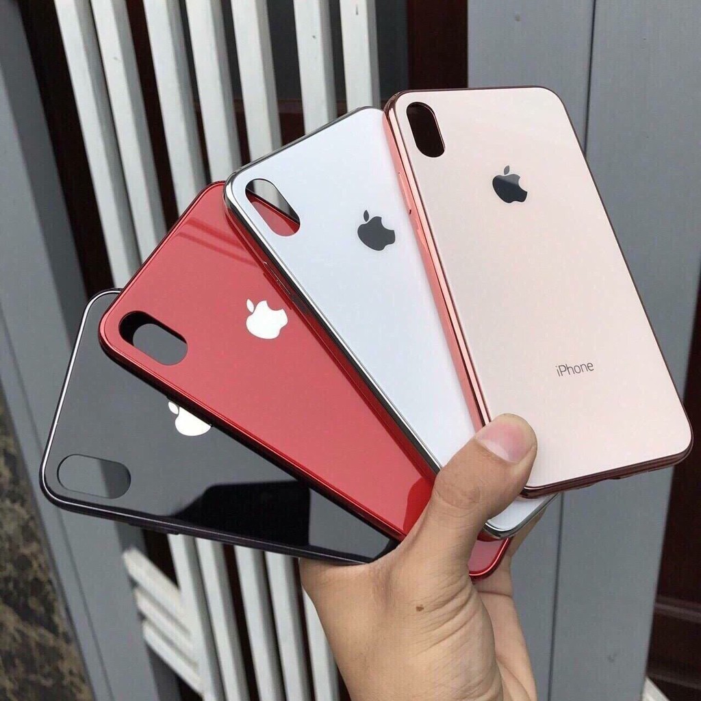 Ốp lưng iPhone Giả Kính viền si ( ốp cứng) | BigBuy360 - bigbuy360.vn