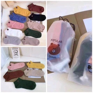 Sét 10 đôi tất gấu có túi hàng đẹp (sẵn)