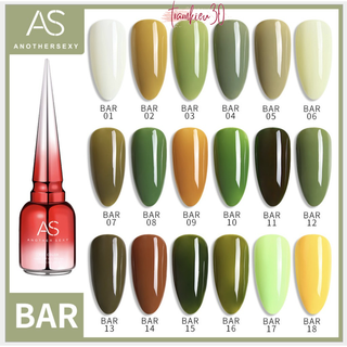 Sơn Gel As mã BAR | Chai đỏ 15ML