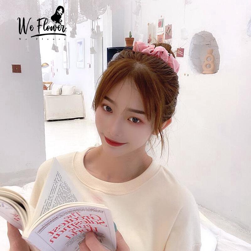 We Flower Dây buộc tóc họa tiết trái dâu xinh xắn thời trang phong cách Hàn Quốc cho nữ