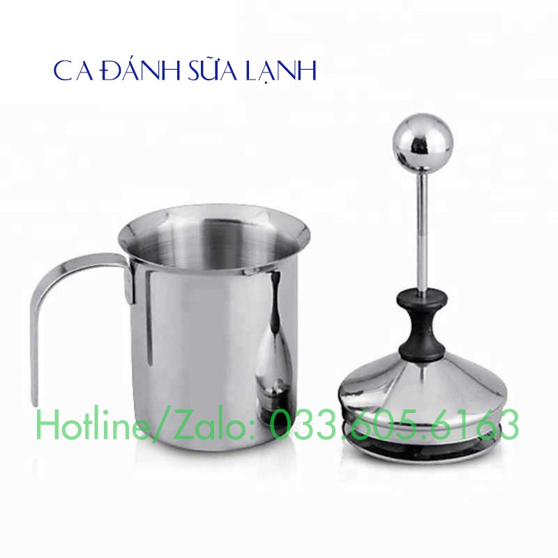 Ca đánh sữa lạnh Inox dung tích 400ml hoặc 800ml