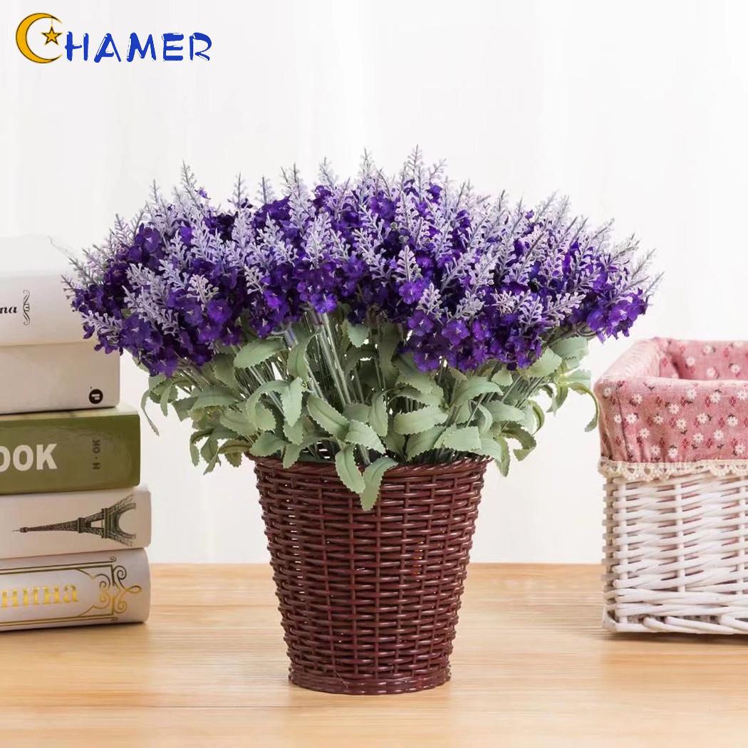 Lavender Flower Shop Office 6pcs Artificial Flower Bouquet Home Wedding Decor