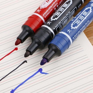 Hpk0566 bút lông dầu 2 đầu 3 màu xanh đỏ đen dùng trong đóng gói ghi mã - ảnh sản phẩm 4