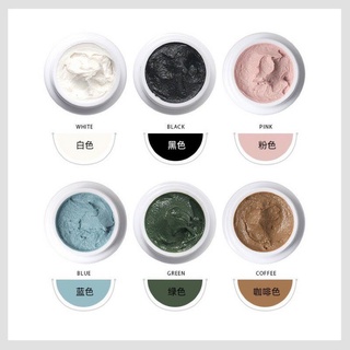 Set gel xi măng - set 6 hủ gel xi măng đủ màu - gel thạch cao design, trang trí móng siêu xinhh- siêu hottt