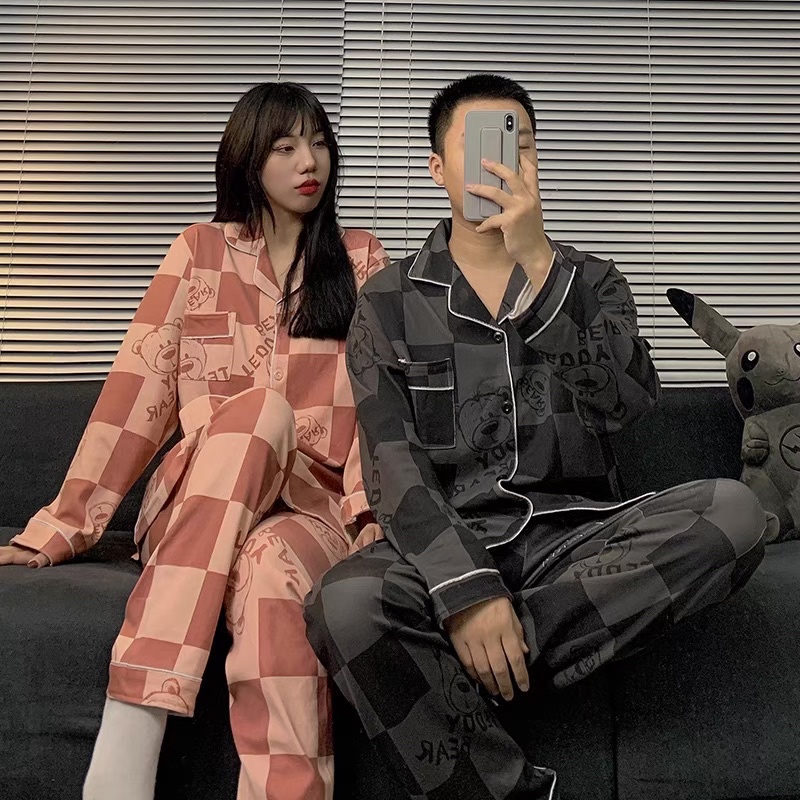 Pijama đôi siêu cute, đồ ngủ đôi, pijama couple style Hàn