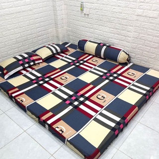 BỘ DRAP THUN HÀN QUỐC 4 MÓN [ 1 GA TRẢI GIƯỜNG, 2 VỎ GỐI NẰM, 1 VỎ GỐI ÔM] HÌNH SỌC.