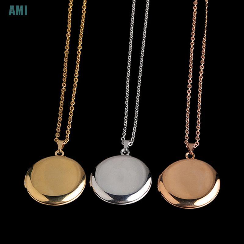 Dây Chuyền Mặt Tròn Bằng Thép Không Gỉ Có 3 Màu Để Lựa Chọn