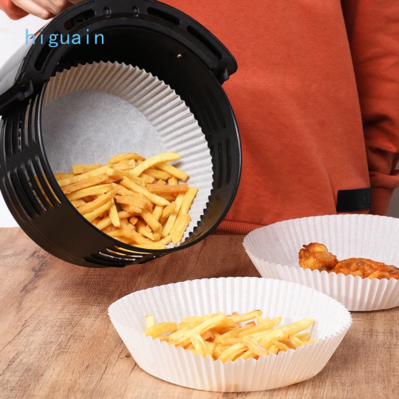 Khay Giấy Nướng Bánh Hình Tròn Chịu Nhiệt Cao Chống Dính Tiện Dụng Cho Gia Đình