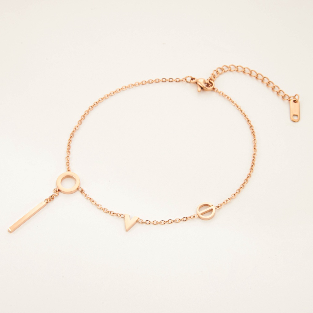 Lắc chân CDE Love You Forever Anklet Rose Gold CDE9003RG