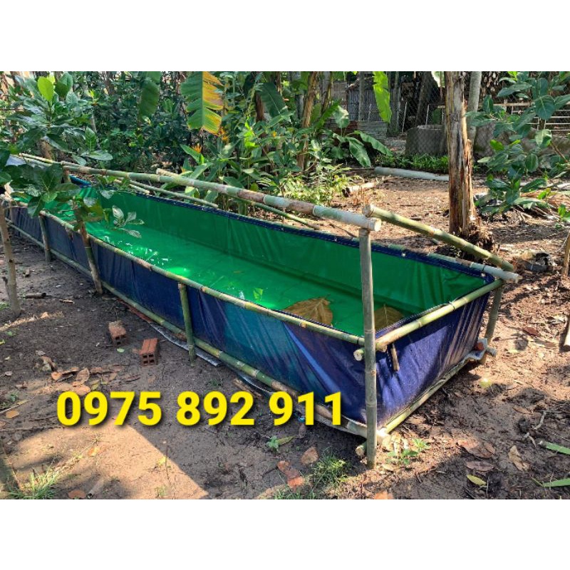 bể bạt nuôi ếch , cá ,lươn - 4x1x0,4