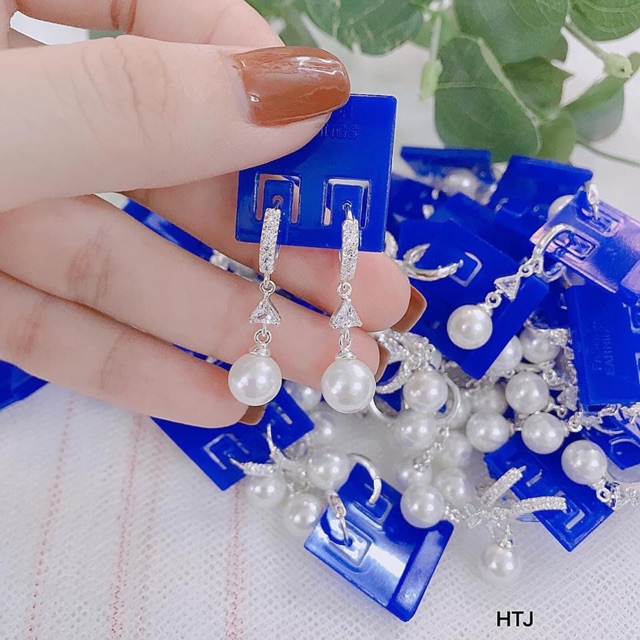 BÔNG TAI BẠC S925 CAO CẤP - BÔNG KÈM TRAI ĐÁ