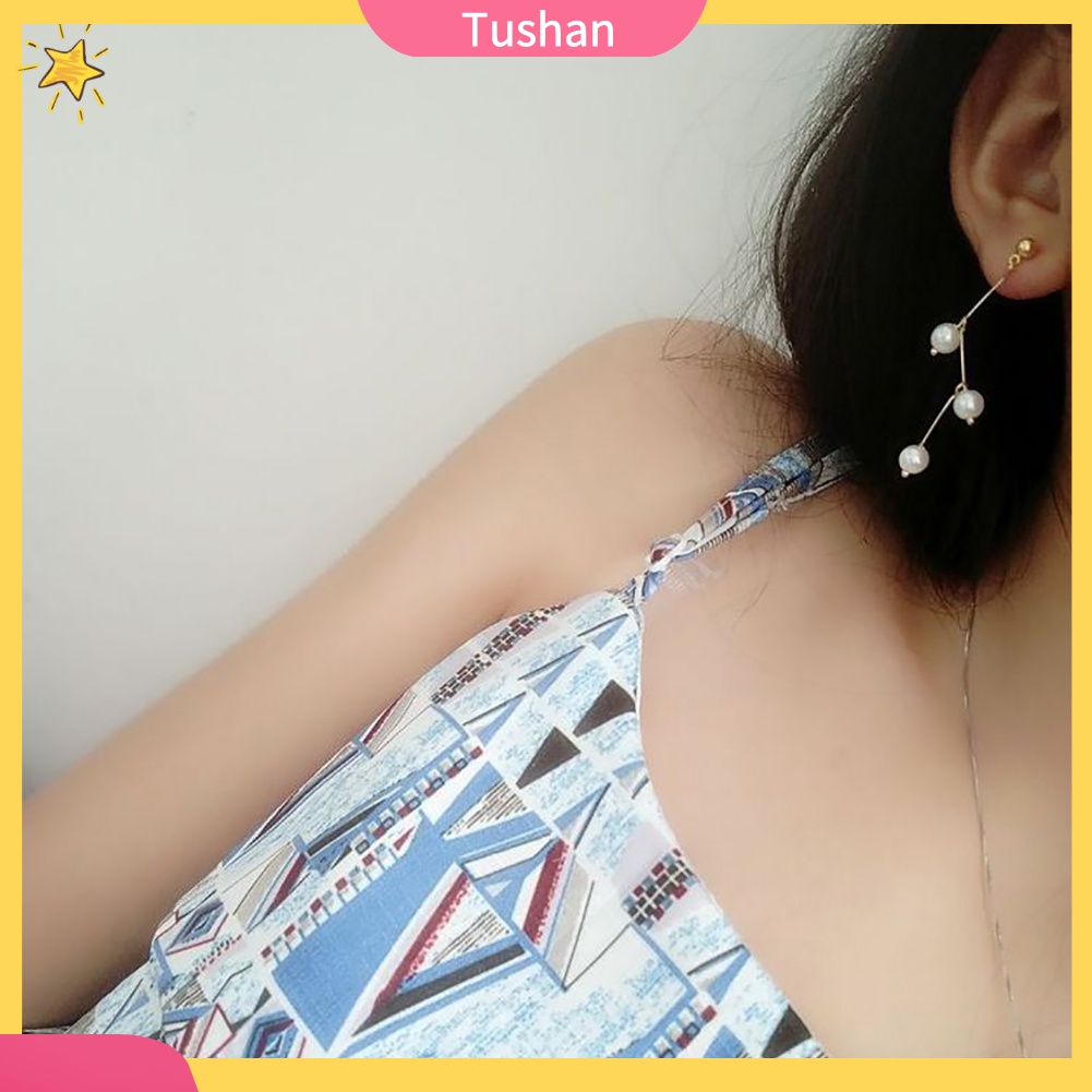 Bông tai nữ đính ngọc trai lung linh hợp thời trang